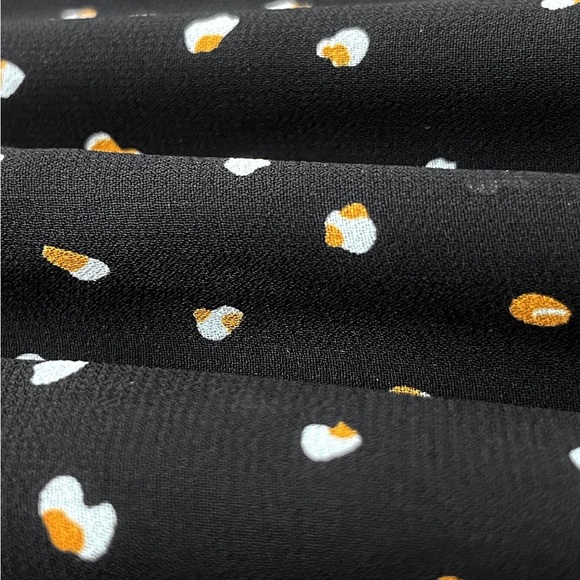 Boho Black Polka Dot Floral Embroidered Long Sleeve Maxi Dress - Picture 8 of 9